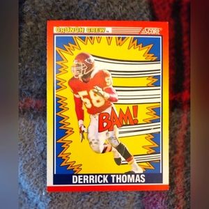 1990 Score #553 Crunch Crew Derrick Thomas Kansas City Chiefs Hall of Famer